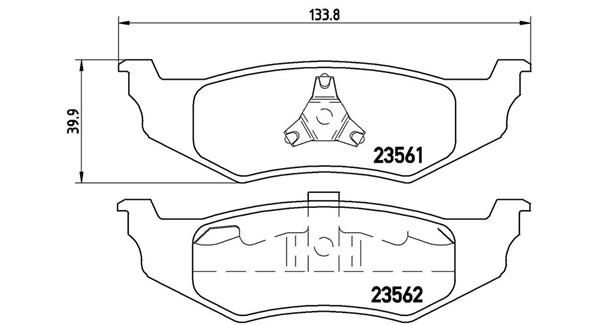 MAGNETI MARELLI Bremseklodser 363700411010 for CHRYSLER DODGE PLYMOUTH