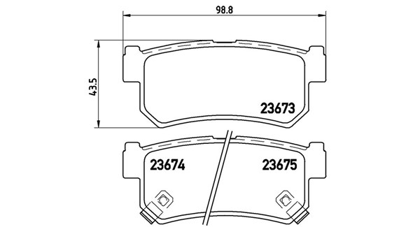 MAGNETI MARELLI Bremseklodser 363700415010 for SSANGYONG