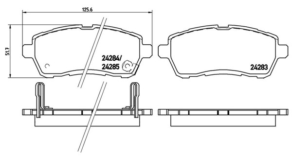 MAGNETI MARELLI Bremseklodser 363700416013 for DAIHATSU MITSUBISHI FORD (CHANGAN) FORD MAZDA SUZUKI PROTON CHANGAN MAZDA (CHANGAN) HONDA (DONGFENG)