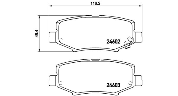 MAGNETI MARELLI Bremseklodser 363700418024 for DODGE JEEP TATA CHRYSLER