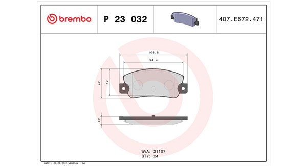 MAGNETI MARELLI Bremseklodser 363700423032 for FIAT LANCIA