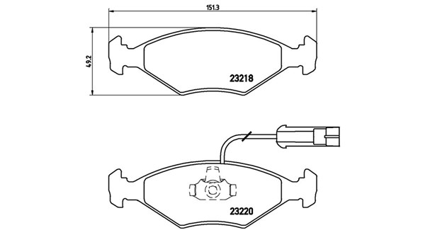MAGNETI MARELLI Bremseklodser 363700423056 for FIAT