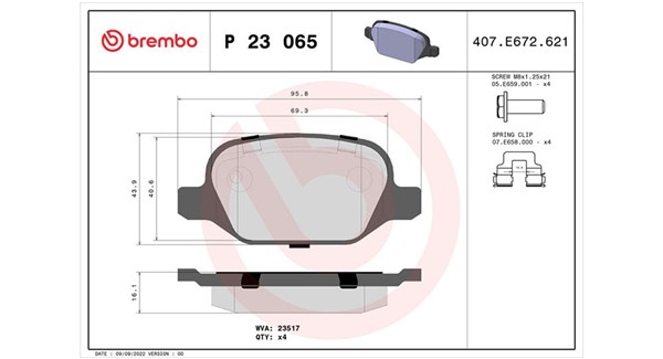 MAGNETI MARELLI Bremseklodser 363700423065 for LANCIA ALFA ROMEO FIAT