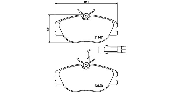 MAGNETI MARELLI Bremseklodser 363700423066 for LANCIA ALFA ROMEO FIAT