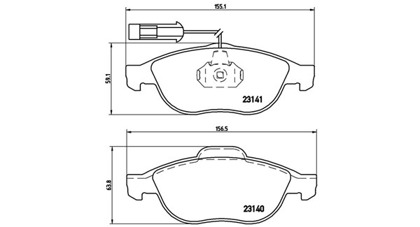 MAGNETI MARELLI Bremseklodser 363700423075 for ALFA ROMEO LANCIA FIAT