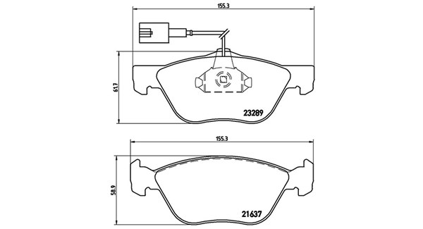 MAGNETI MARELLI Bremseklodser 363700423077 for FIAT ALFA ROMEO LANCIA