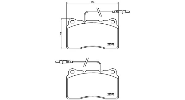 MAGNETI MARELLI Bremseklodser 363700423082 for PEUGEOT LANCIA