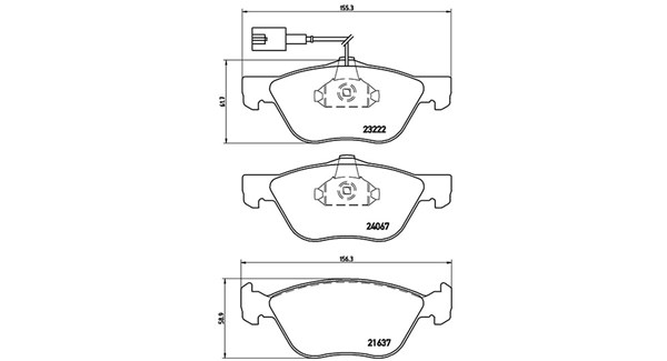 MAGNETI MARELLI Bremseklodser 363700423112 for ALFA ROMEO