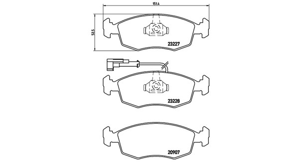 MAGNETI MARELLI Bremseklodser 363700423121 for FIAT