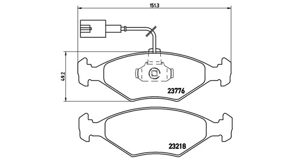 MAGNETI MARELLI Bremseklodser 363700423122 for FIAT