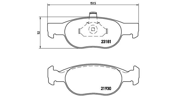 MAGNETI MARELLI Bremseklodser 363700423125 for LANCIA FIAT