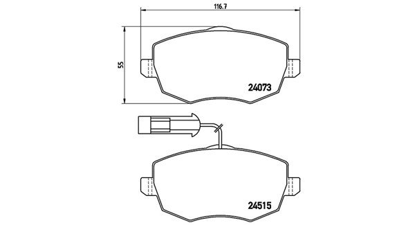 MAGNETI MARELLI Bremseklodser 363700423127 for LANCIA
