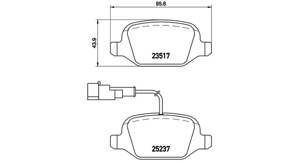 MAGNETI MARELLI Bremseklodser 363700423131 for ALFA ROMEO LANCIA FIAT
