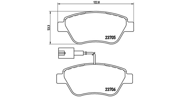 MAGNETI MARELLI Bremseklodser 363700423141 for FIAT CITROËN PEUGEOT