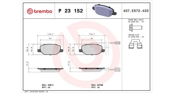 MAGNETI MARELLI Bremseklodser 363700423152 for ALFA ROMEO