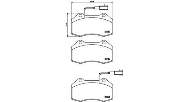 MAGNETI MARELLI Bremseklodser 363700423162 for ALFA ROMEO