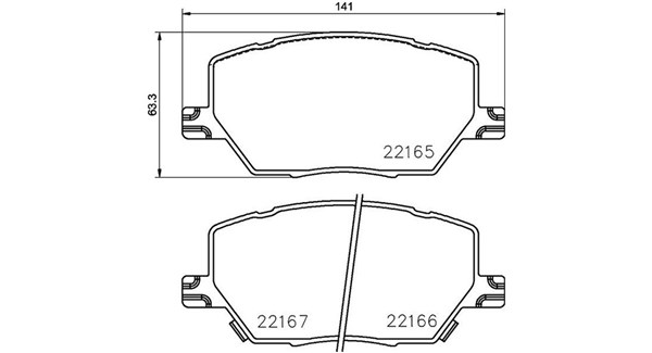 MAGNETI MARELLI Bremseklodser 363700423164 for FIAT JEEP ALFA ROMEO JEEP (GAC FCA) CHRYSLER