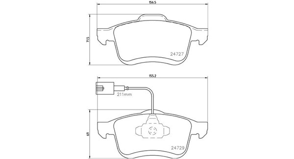 MAGNETI MARELLI Bremseklodser 363700423163 for OPEL FIAT PEUGEOT CHRYSLER