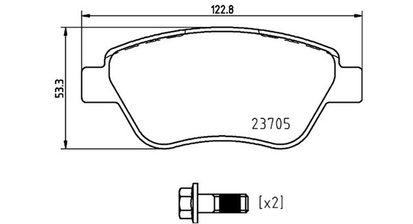 MAGNETI MARELLI Bremseklodser 363700423169 for FIAT