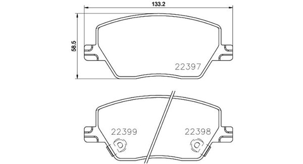MAGNETI MARELLI Bremseklodser 363700423170 for FIAT DODGE