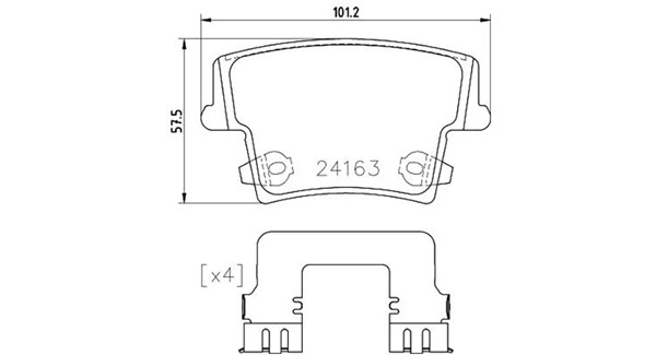 MAGNETI MARELLI Bremseklodser 363700423175 for LANCIA CHRYSLER FIAT DODGE