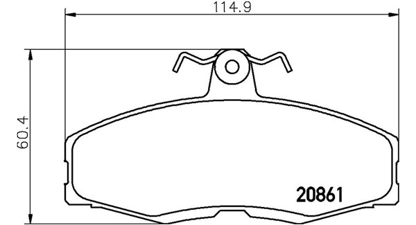 MAGNETI MARELLI Bremseklodser 363700424013 for FORD SKODA VW