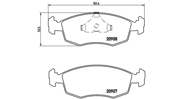 MAGNETI MARELLI Bremseklodser 363700424019 for FORD