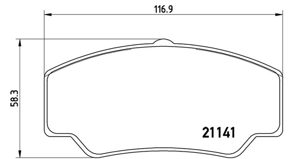 MAGNETI MARELLI Bremseklodser 363700424023 for FORD