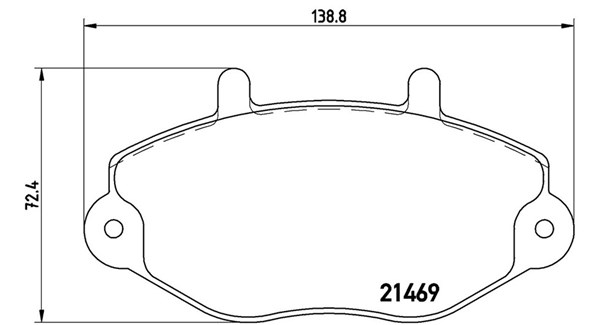 MAGNETI MARELLI Bremseklodser 363700424033 for FORD FORD (JMC)