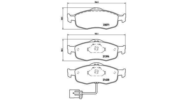 MAGNETI MARELLI Bremseklodser 363700424034 for FORD MERCURY