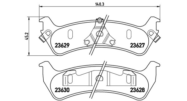 MAGNETI MARELLI Bremseklodser 363700424042 for FORD FORD USA JEEP