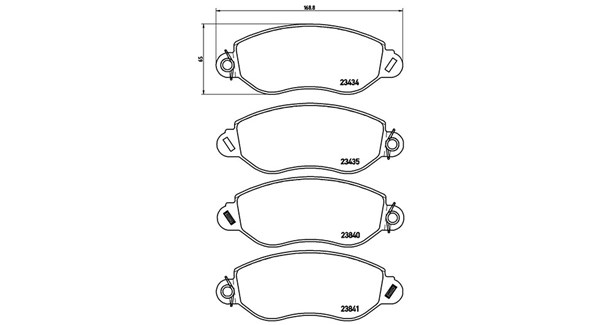 MAGNETI MARELLI Bremseklodser 363700424053 for FORD