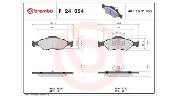 MAGNETI MARELLI Bremseklodser 363700424054 for FORD MAZDA