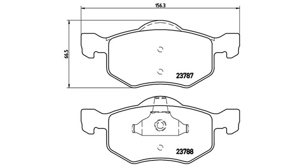 MAGNETI MARELLI Bremseklodser 363700424056 for FORD MITSUBISHI MAZDA MERCURY FORD USA