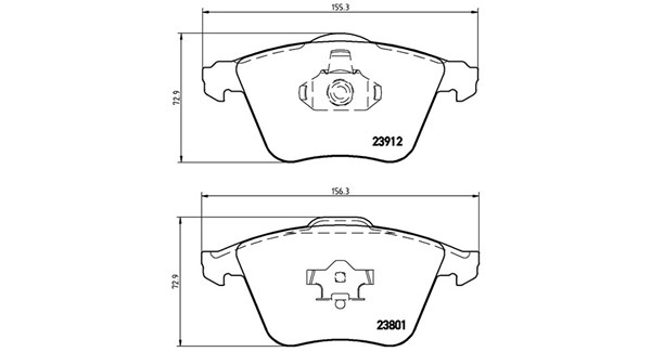 MAGNETI MARELLI Bremseklodser 363700424057 for FORD VOLVO SAAB MAZDA