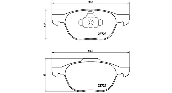MAGNETI MARELLI Bremseklodser 363700524061 for FORD FORD (CHANGAN) VOLVO MAZDA MITSUBISHI NISSAN FORD ASIA & OCEANIA MAZDA (CHANGAN)