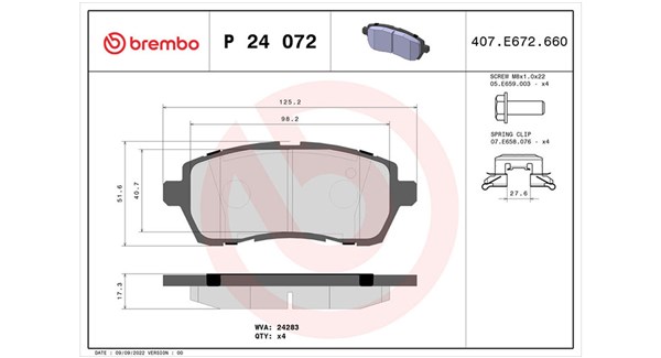 MAGNETI MARELLI Bremseklodser 363700424072 for FORD DAIHATSU TOYOTA MAZDA FORD ASIA & OCEANIA SUZUKI