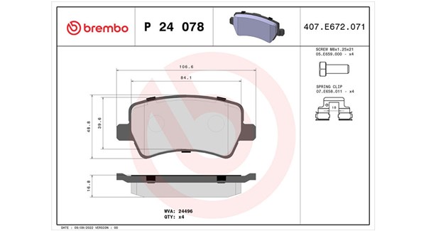 MAGNETI MARELLI Bremseklodser 363700424078 for FORD VOLVO VOLVO (CHANGAN) LAND ROVER