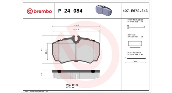 MAGNETI MARELLI Bremseklodser 363700424084 for FORD
