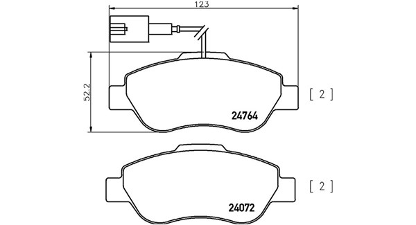 MAGNETI MARELLI Bremseklodser 363700424150 for FORD FIAT