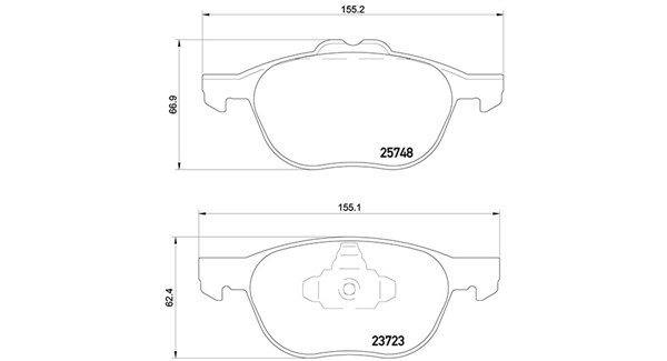 MAGNETI MARELLI Bremseklodser 363700424158 for FORD
