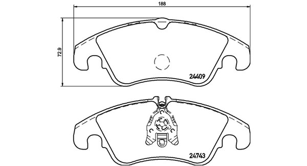 MAGNETI MARELLI Bremseklodser 363700424161 for FORD