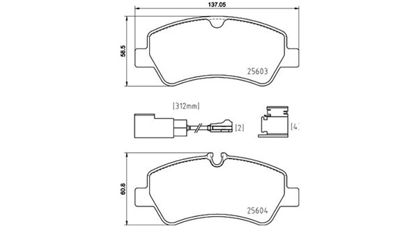 MAGNETI MARELLI Bremseklodser 363700424187 for FORD