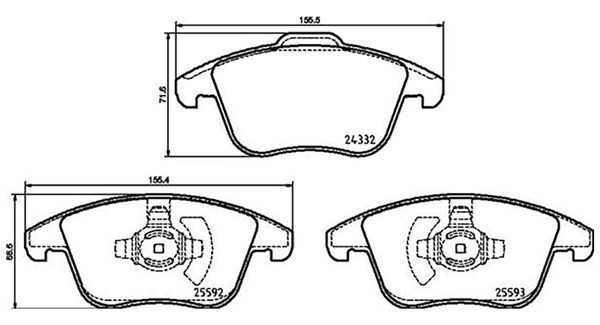 MAGNETI MARELLI Bremseklodser 363700424211 for FORD