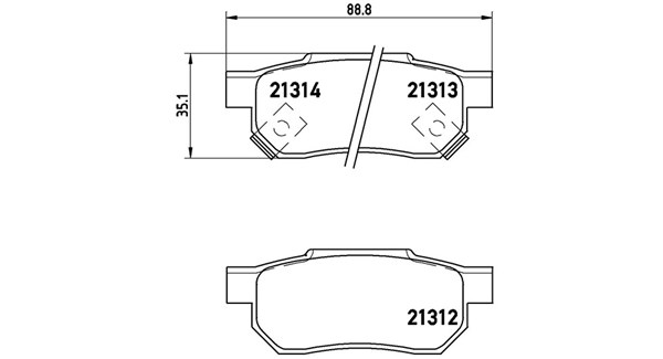 MAGNETI MARELLI Bremseklodser 363700428017 for OPEL VAUXHALL ISUZU HONDA MAZDA MG NISSAN ROVER SUZUKI ACURA