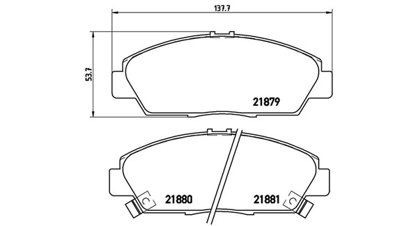 MAGNETI MARELLI Bremseklodser 363700428021 for HONDA NISSAN ROVER