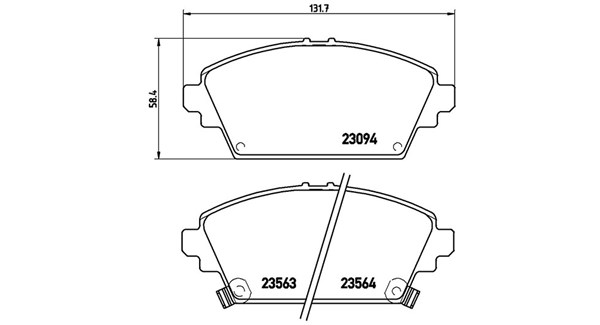 MAGNETI MARELLI Bremseklodser 363700428029 for HONDA MG NISSAN