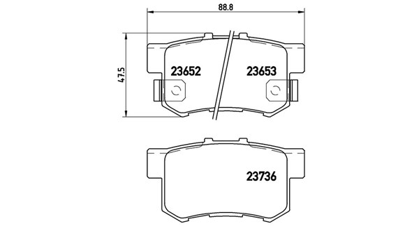 MAGNETI MARELLI Bremseklodser 363700428039 for AEOLUS HONDA ACURA ISUZU HONDA (DONGFENG)