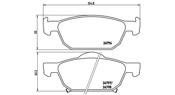 MAGNETI MARELLI Bremseklodser 363700528044 for HONDA