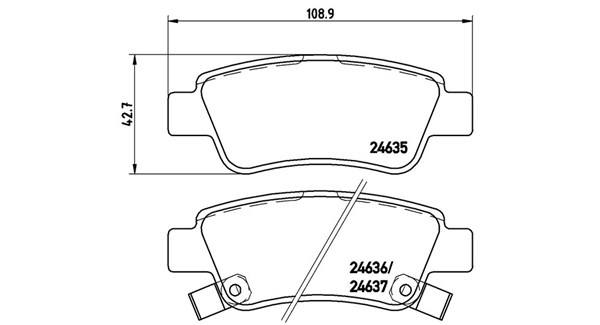 MAGNETI MARELLI Bremseklodser 363700428046 for HONDA